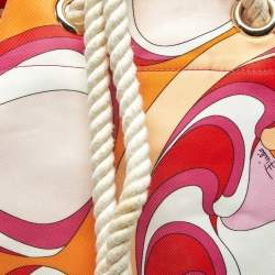 Pre Owned حقيبة ظهر إميليو بوتشي قماش ملون متعدد بخيوط قابلة للسحب