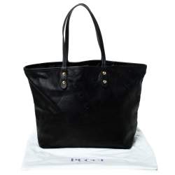 مملوكة مسبقًا حقيبة شوبر إيميليو بوتشي جلد أسود