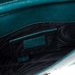 Emilio Pucci Turquoise Leather Chain Shoulder Bag