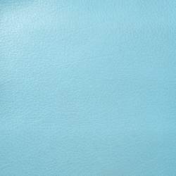 Pre Owned Emilio Pucci Light Blue Leather Newton Chain Shoulder Bag