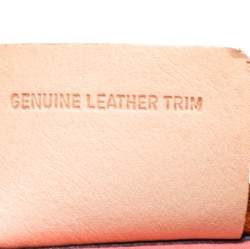 Emilio Pucci Peach Printed Coated Canvas and Leather Zip Tote