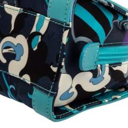 Emilio Pucci Multicolor Satin and Leather Chain Bag