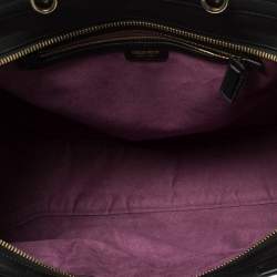 Pre Owned Emilio Pucci Black Leather, Suede and Calfhair Tote