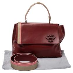 Emilio Pucci Tri Color Leather Pilot Top Handle Bag