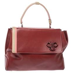 Emilio Pucci Tri Color Leather Pilot Top Handle Bag
