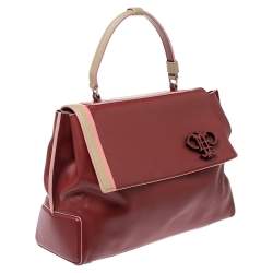 Emilio Pucci Tri Color Leather Pilot Top Handle Bag