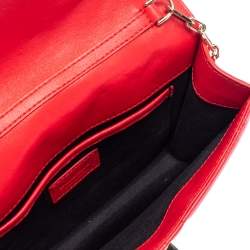 Emilio Pucci Red Quilted Leather Shoulder Bag