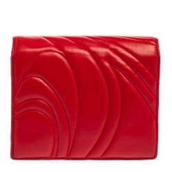 Emilio Pucci Red Quilted Leather Shoulder Bag