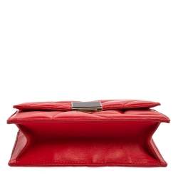 Emilio Pucci Red Quilted Leather Shoulder Bag