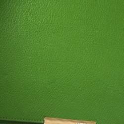 Pre Owned Emilio Pucci Green Leather Flap Top Handle Bag