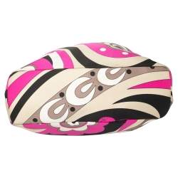 Emilio Pucci Multicolor Printed Fabric Clutch Bag