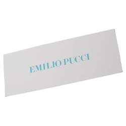 Emilio Pucci Multicolor Printed Canvas and Leather Single Handle Baguette Bag