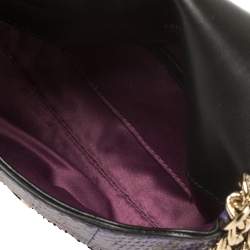 Emilio Pucci Indigo Python Flap Chain Crossbody Bag
