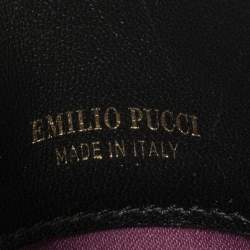 Emilio Pucci Indigo Python Flap Chain Crossbody Bag