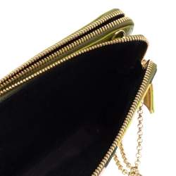 Emilio Pucci Multicolor Printed Coated Canvas and Leather Double Zip Crossbody Bag