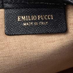 Emilio Pucci Pink Coated Canvas Tote