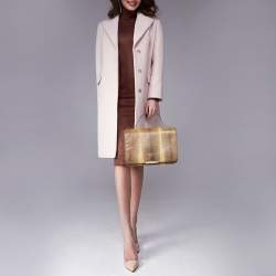 Pre Owned Emilio Pucci Beige/Brown Python Leather Newton Shoulder Bag