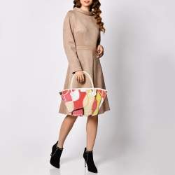 Pre Owned Emilio Pucci Multicolor Velvet Tote