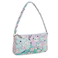 Pre Owned حقيبة صغيرة إيميليو بوتشي جلد مطبوع  متعدد الألوان مضفره