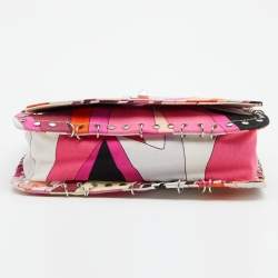 Emilio Pucci Multicolor Canvas Marquise Shoulder Bag