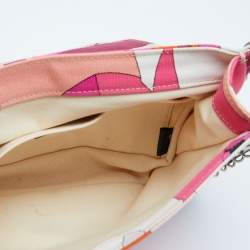 Emilio Pucci Multicolor Canvas Marquise Shoulder Bag
