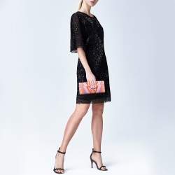 Emilio Pucci Multicolor Suede Patchwork Box Clutch