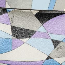 Emilio Pucci Multicolor Printed Coated Canvas and Leather Tote