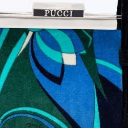 Emilio Pucci Multicolor Printed Velvet Frame Satchel