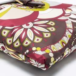 Emilio Pucci Multicolor Nylon Shopper Tote