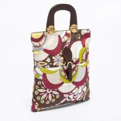Emilio Pucci Multicolor Nylon Shopper Tote
