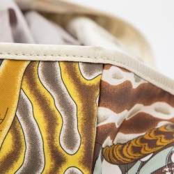 Pre Owned Emilio Pucci Multicolor Printed Nylon and Leather Tote