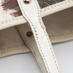 Pre Owned Emilio Pucci Multicolor Printed Nylon and Leather Tote