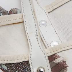 Pre Owned Emilio Pucci Multicolor Printed Nylon and Leather Tote