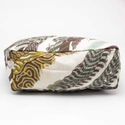 Pre Owned Emilio Pucci Multicolor Printed Nylon and Leather Tote