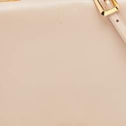 Emilio Pucci Beige Leather Flap Top Handle Bag