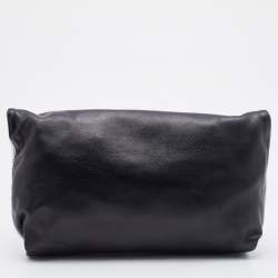 Emilio Pucci Black/White Leather Foldover Clutch
