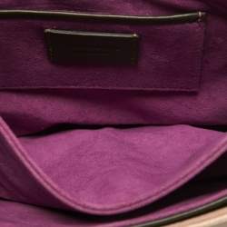 Emilio Pucci Brown Karung Leather Newton Shoulder Bag