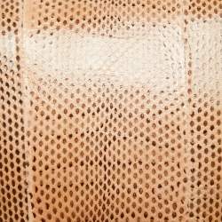 Emilio Pucci Brown Karung Leather Newton Shoulder Bag