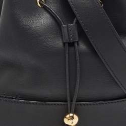 Emilio Pucci Black Leather Bonita Bucket Bag