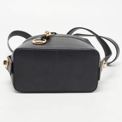 Emilio Pucci Black Leather Bonita Bucket Bag