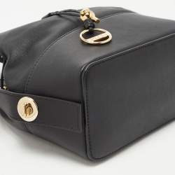 Emilio Pucci Black Leather Bonita Bucket Bag