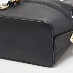 Emilio Pucci Black Leather Bonita Bucket Bag