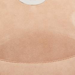 Pre Owned Emilio Pucci Light Pink Leather Metal Flap Chain Crossbody Bag