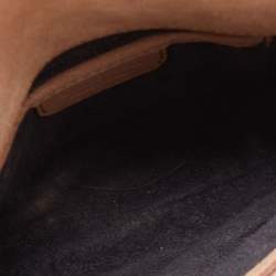 Pre Owned Emilio Pucci Light Pink Leather Metal Flap Chain Crossbody Bag