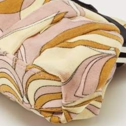 Emilio Pucci Multicolour Printed Vevet and Satin Bow Chain Clutch