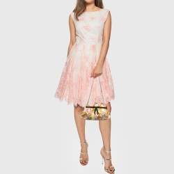 Emilio Pucci Multicolour Printed Vevet and Satin Bow Chain Clutch