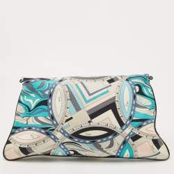 Emilio Pucci Multicolor Printed Fabric Foldable Shoulder Bag