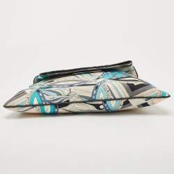 Emilio Pucci Multicolor Printed Fabric Foldable Shoulder Bag