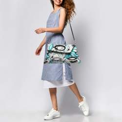 Emilio Pucci Multicolor Printed Fabric Foldable Shoulder Bag