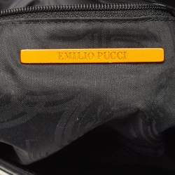 Emilio Pucci Multicolor Printed Fabric Foldable Shoulder Bag